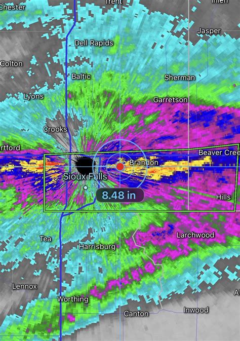 Tyler Roney on Twitter: "Doppler radar estimates from the rainfall this morning in parts of ...