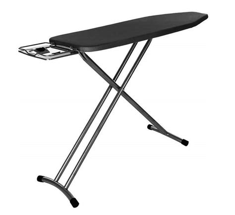 Black folding iron board press stand with adjustable height