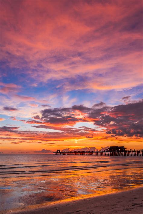 Naples Sunset : Naples Pier, Naples, Florida : Joseph C. Filer ...