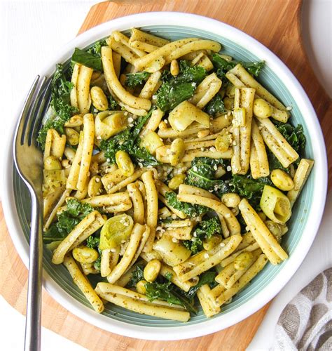 Vegan Pesto Pasta by carolinesrecipes | Quick & Easy Recipe | The Feedfeed