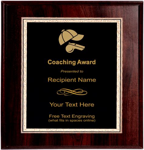 Coach Plaques, Coach Award Plaque | TrophyCentral