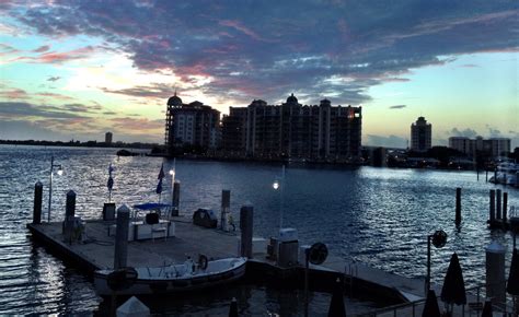 Sarasota Bay - view from the second floor of Marina Jack restaurant | Sarasota bay, Bay view ...