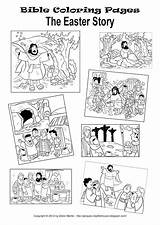 Easter Story Coloring Pages For Kids sketch template