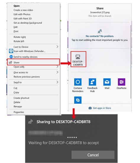 How To Share Things with Nearby Devices in Windows 10? - Nucleio Information Services