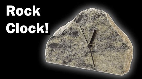 How to Make Clock Made From a Rock - YouTube