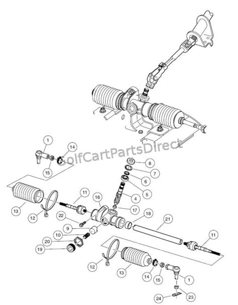 Steering Gear Assembly - GolfCartPartsDirect