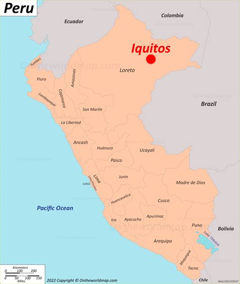 Iquitos Map | Peru | Detailed Maps of Iquitos (San Pablo de Nueva Napeanos)