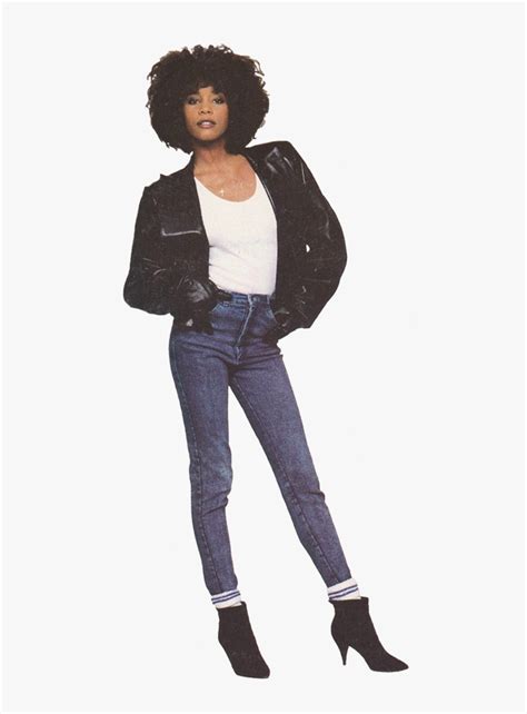 Whitney Houston 90's Fashion, HD Png Download - kindpng