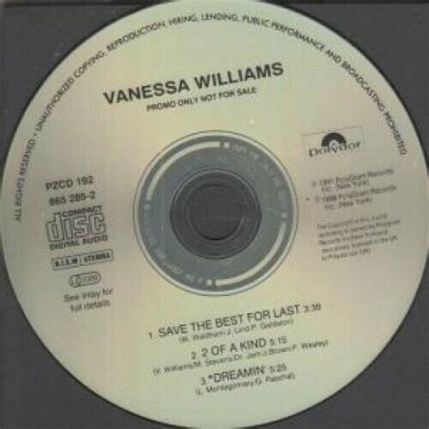 Vanessa Williams - Save The Best For Last (1991, CD) | Discogs