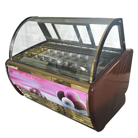 Factory Direct Sale Hard Ice Cream Display Case Freezer - China Gelato Ice Cream Display Cabinet ...