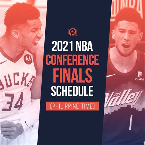 SCHEDULE: 2021 NBA Playoffs – Conference Finals, Philippine time