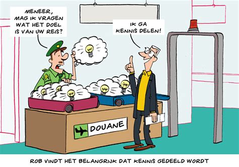 Cartoon: kennis delen | Soeters Projectmanagement