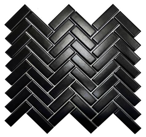 20+ Matte Black Chevron Tile – The Urban Decor