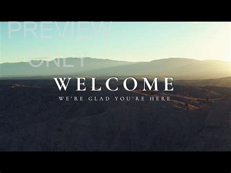 Canyon Views Title Slide - Welcome We're Glad You're Here | Visual ...