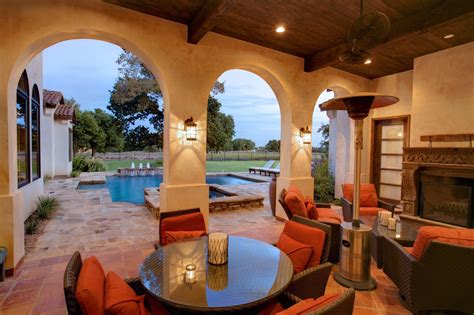 Architecture Home Cimarron hacienda patio Mexican Style Homes, Hacienda ...