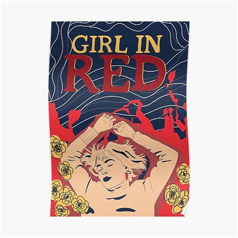 "Girl in Red" Poster for Sale by artyoakes | Redbubble