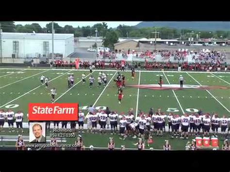 Watch Damien Harris @ Madison Southern High School Football vs GRC scrimmage 2014 - YouTube