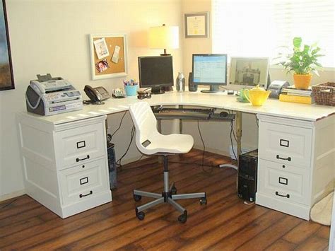 27+ L shaped office desk decorating ideas information | https ...