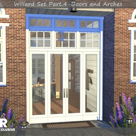 Willard Set Part.4 - Doors and Arches | Sims 4 houses, Sims 4 windows ...