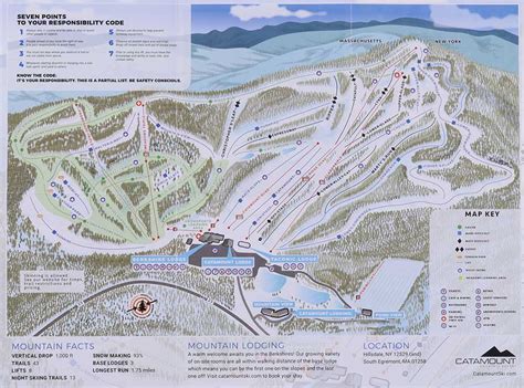 Catamount Ski Area Trail Map