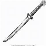 Free Katana Ninja Sword Coloring Pages For Kids sketch template