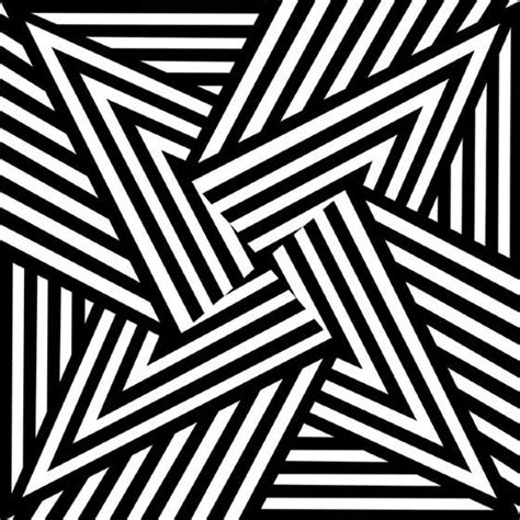 Optical illusions art, Op art, Geometric pattern