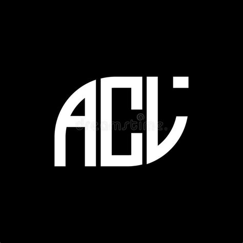 ACL Letter Logo Design on Black Background.ACL Creative Initials Letter Logo Concept Stock ...