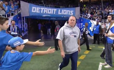 Watch: Bill Belichick snubs young kids on handshake attempt - The ...