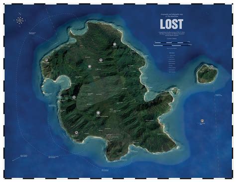 Map Of Island In Lost - Naoma Vernice