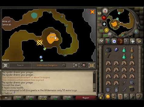 OSRS Wilderness slayer: Safespotting Fire Giants with cannon - YouTube