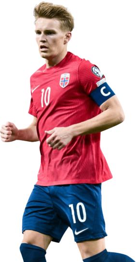 Martin Ødegaard Norway football render - FootyRenders