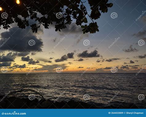 Sunset At Crash Boats Beach Royalty-Free Stock Photography ...