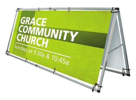 Horizontal A-Frame Outdoor Banner Stand | Outdoor Sign Displays | Display Aisle