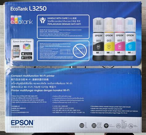 New - Epson Ecotank L3250 + 6 ink Tanks, Computers & Tech, Printers ...