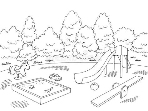 Playground Sketch Stock Illustrations – 1,785 Playground Sketch Stock ...