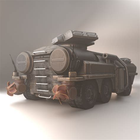 Amphibious Tank (Test Drive) - 3D Model - ShareCG