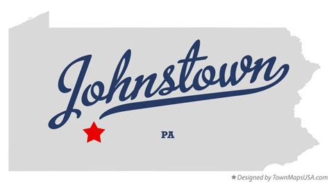 Map of Johnstown, PA, Pennsylvania