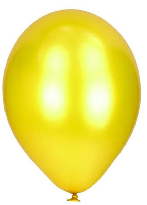 Metallic Yellow Party Balloons - Just 6p Per Balloon