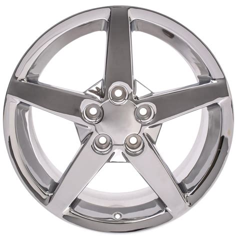 Corvette Wheel - C6 Rim - CV06A 17x9.5 Chrome Corvette Rim