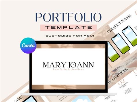 Canva Portfolio Template Freelancer Portfolio Template - Etsy