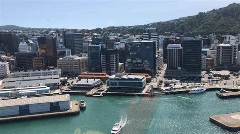 Wellington waterfront from the air : Wellington