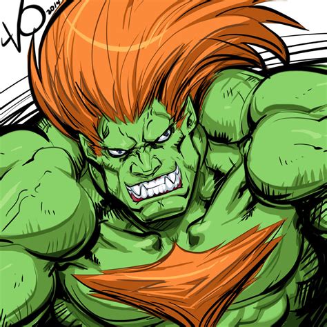 Digital Sketch Warm up - 09 Blanka by Vostalgic on DeviantArt