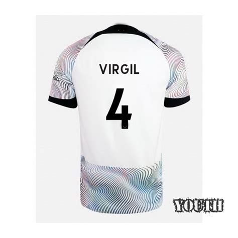 Perfectly 22/23 Virgil Van Dijk Away Youth Jersey