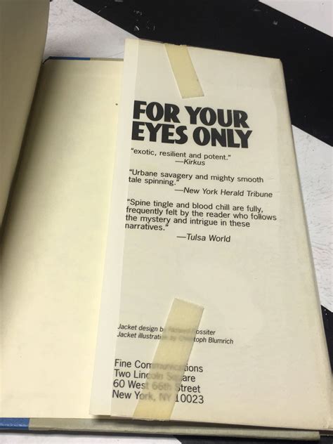 For Your Eyes Only by Ian Fleming (Hardcover, 1988) vintage book