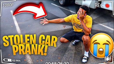 STOLEN CAR PRANK ON BOYFRIEND! - YouTube