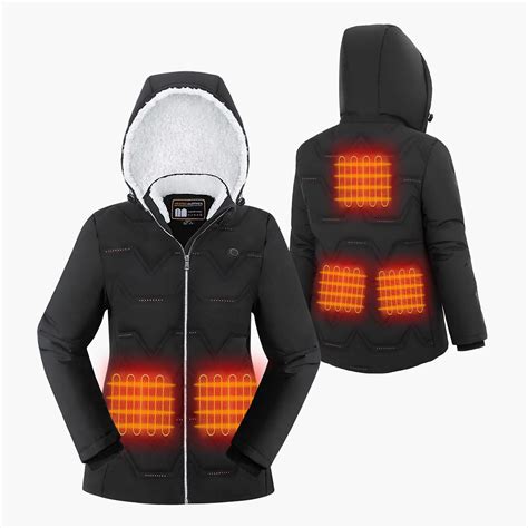 Heated Jackets For Women Heated Jacket 8 Heating Zones Long Winter ...