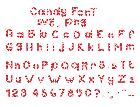 Printable Candyland Letters Font