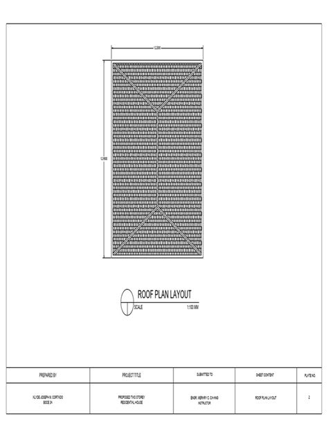 Roof Plan Layout | PDF