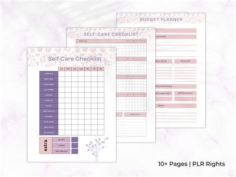 ADHD Digital Planner ADHD Daily Planner Template Self Care Planner ...