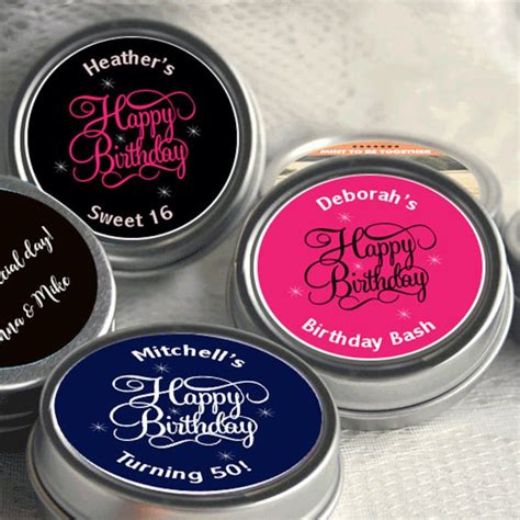 12 Personalized Birthday Mint Tins Milestone Birthday - Etsy